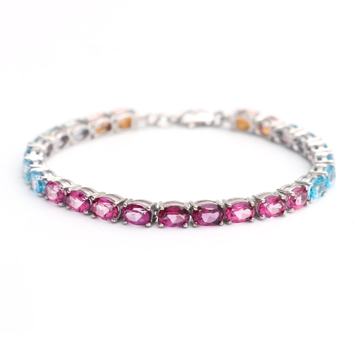 Multi Topaz Gemstone Bracelet