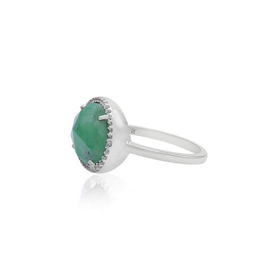 Natural Amazonite Statement Ring