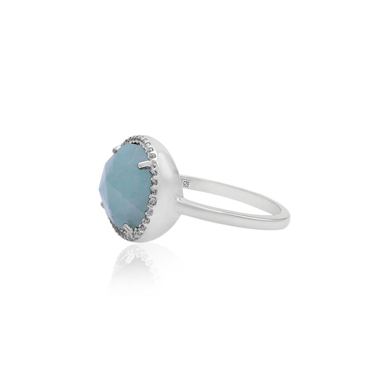 Crystal Carnelian Gemstone Ring