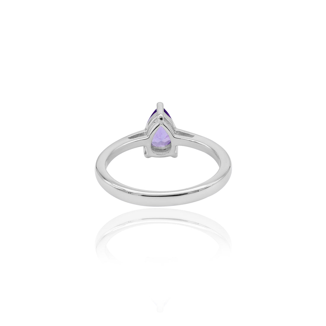 Amethyst Ring In Pear Shape