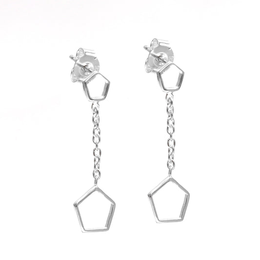 Long Geometric Earrings Drop Dangle