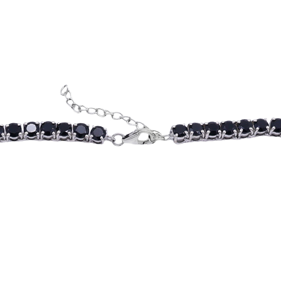 Elegance Black Spinel Tennis Necklace