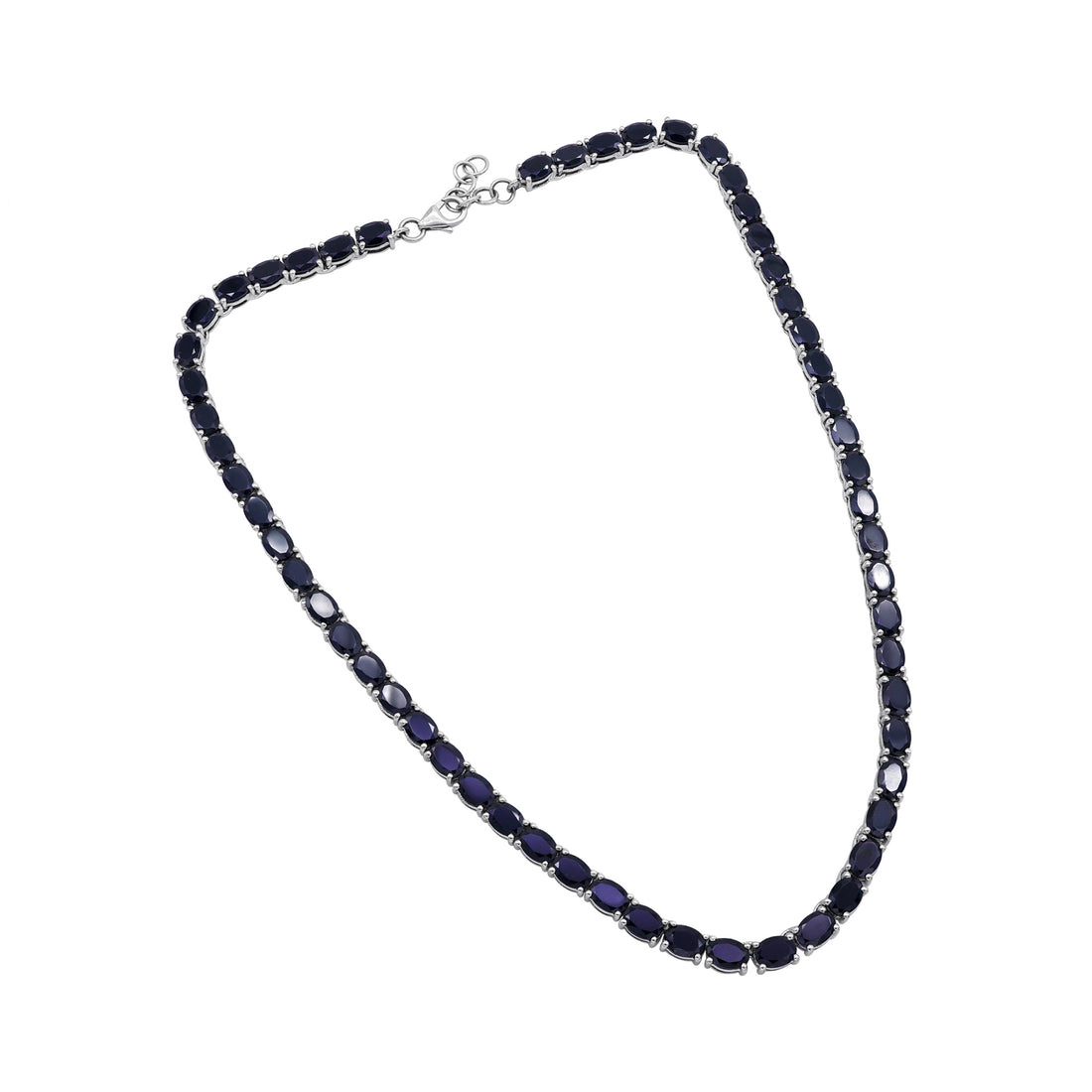 Elegance Black Spinel Tennis Necklace