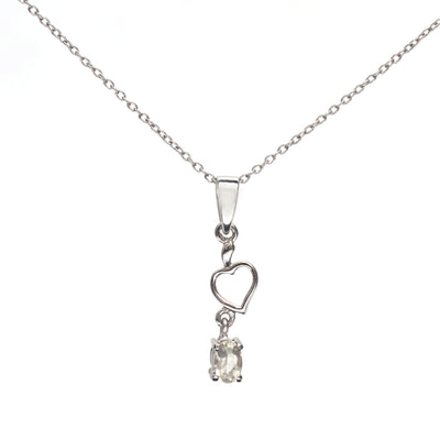 Semi Precious Heart Design Pendant