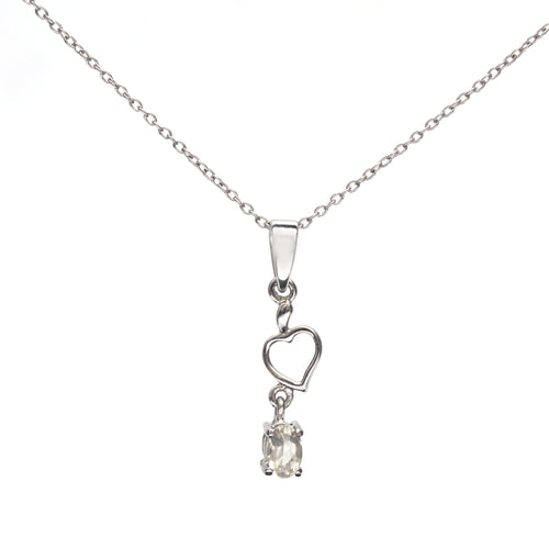 Semi Precious Heart Design Pendant