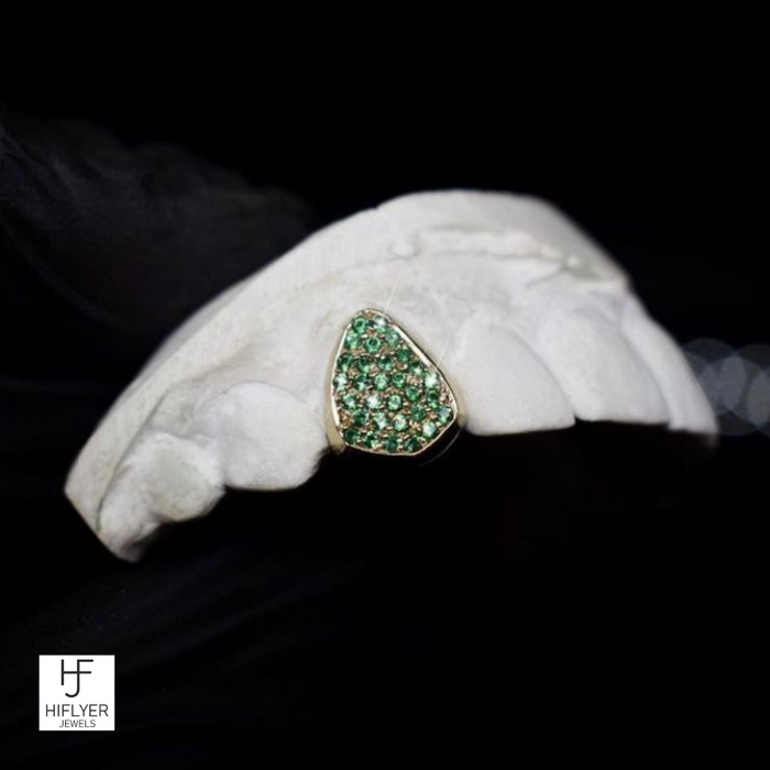 The Gherkin Grillz- With Natural Emeralds