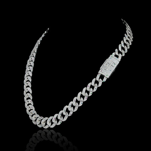 14mm Iced Out Fruit Loops Cuban Chain