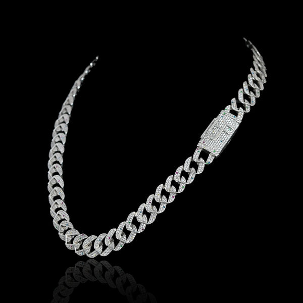 14mm Iced Out Fruit Loops Cuban Chain