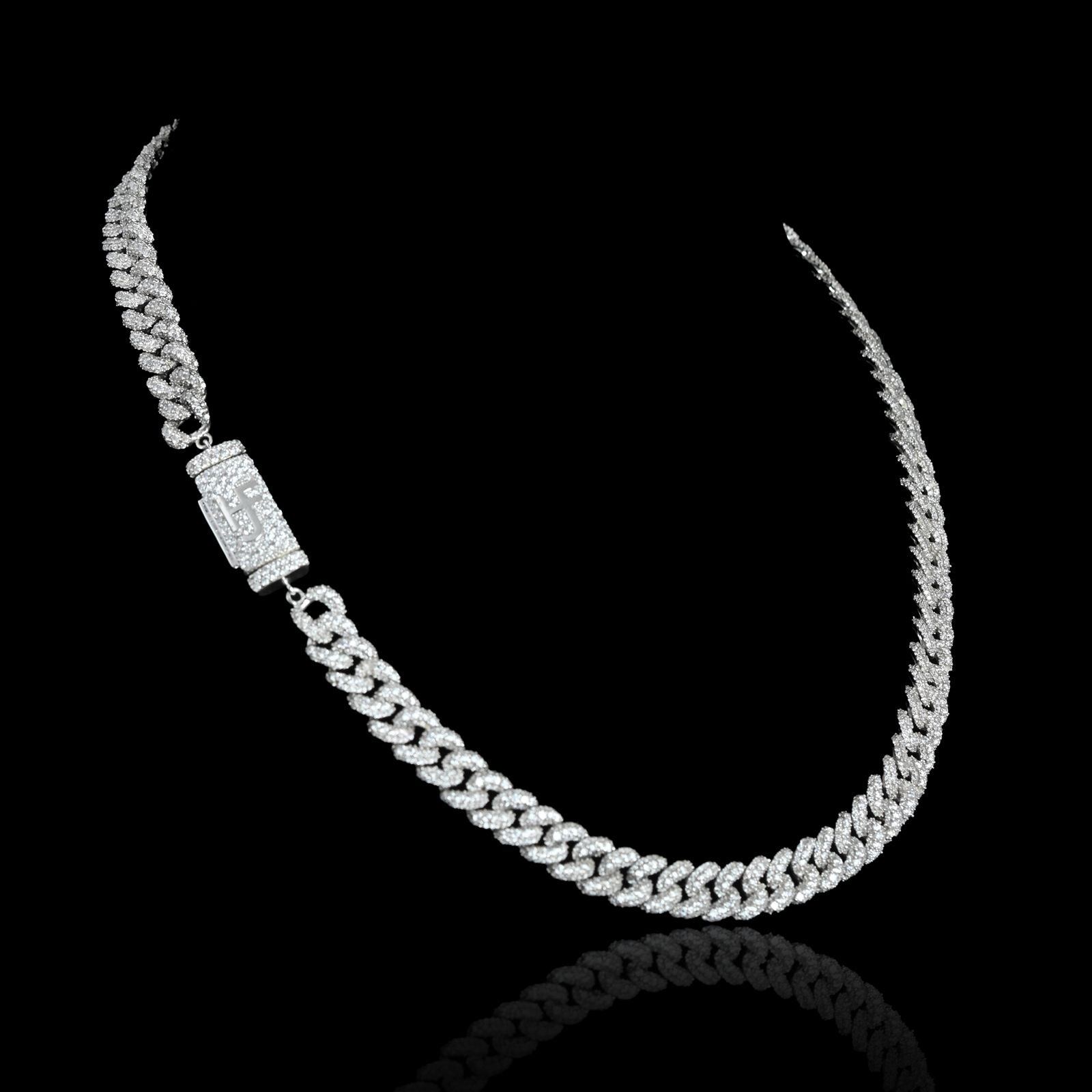 8mm Iced Out Flooded Cuban Chain