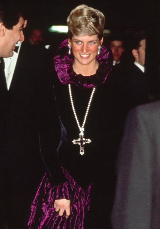 Kim K Princess Diana Amethyst Necklace