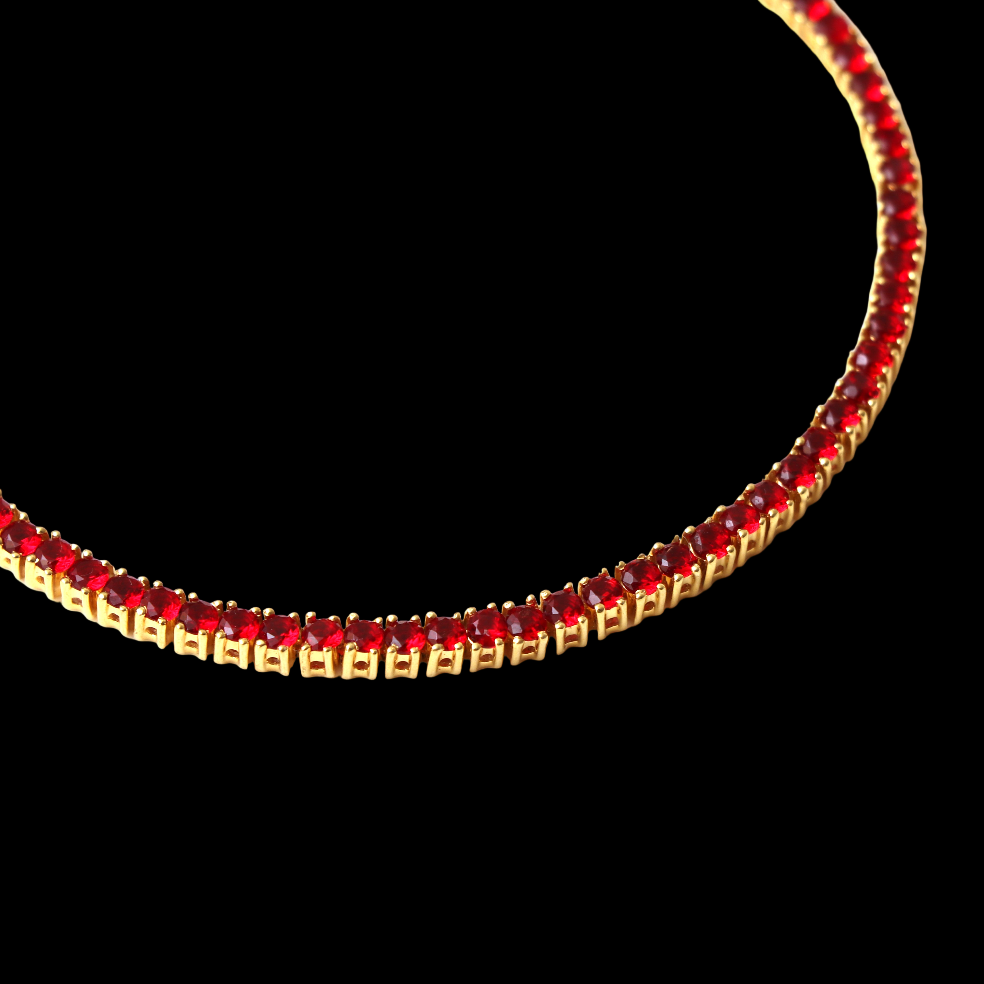 Red Ice Tennis Chain