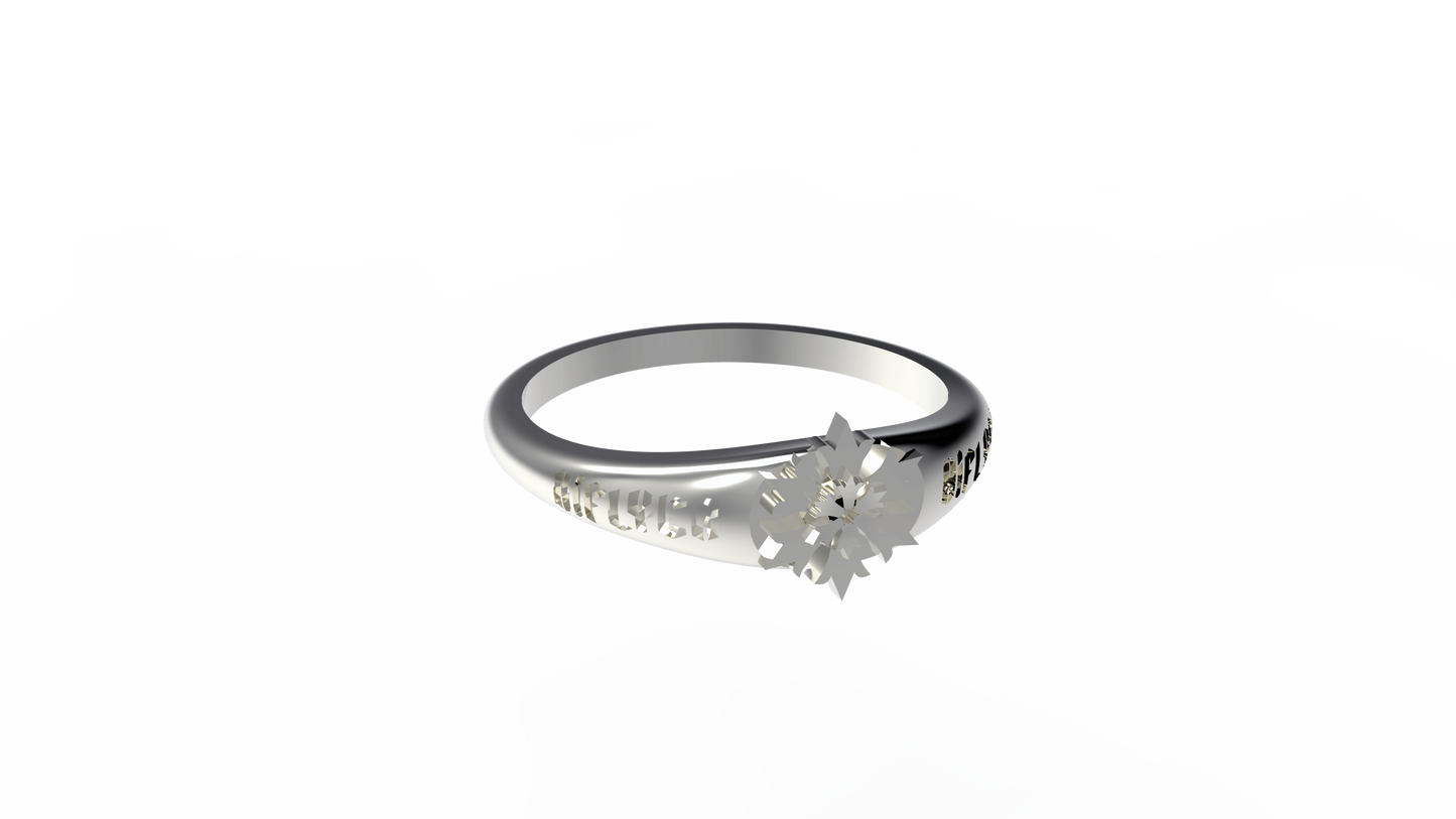 Flakes of life Gothic Ring