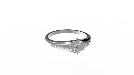Flakes of life Gothic Ring