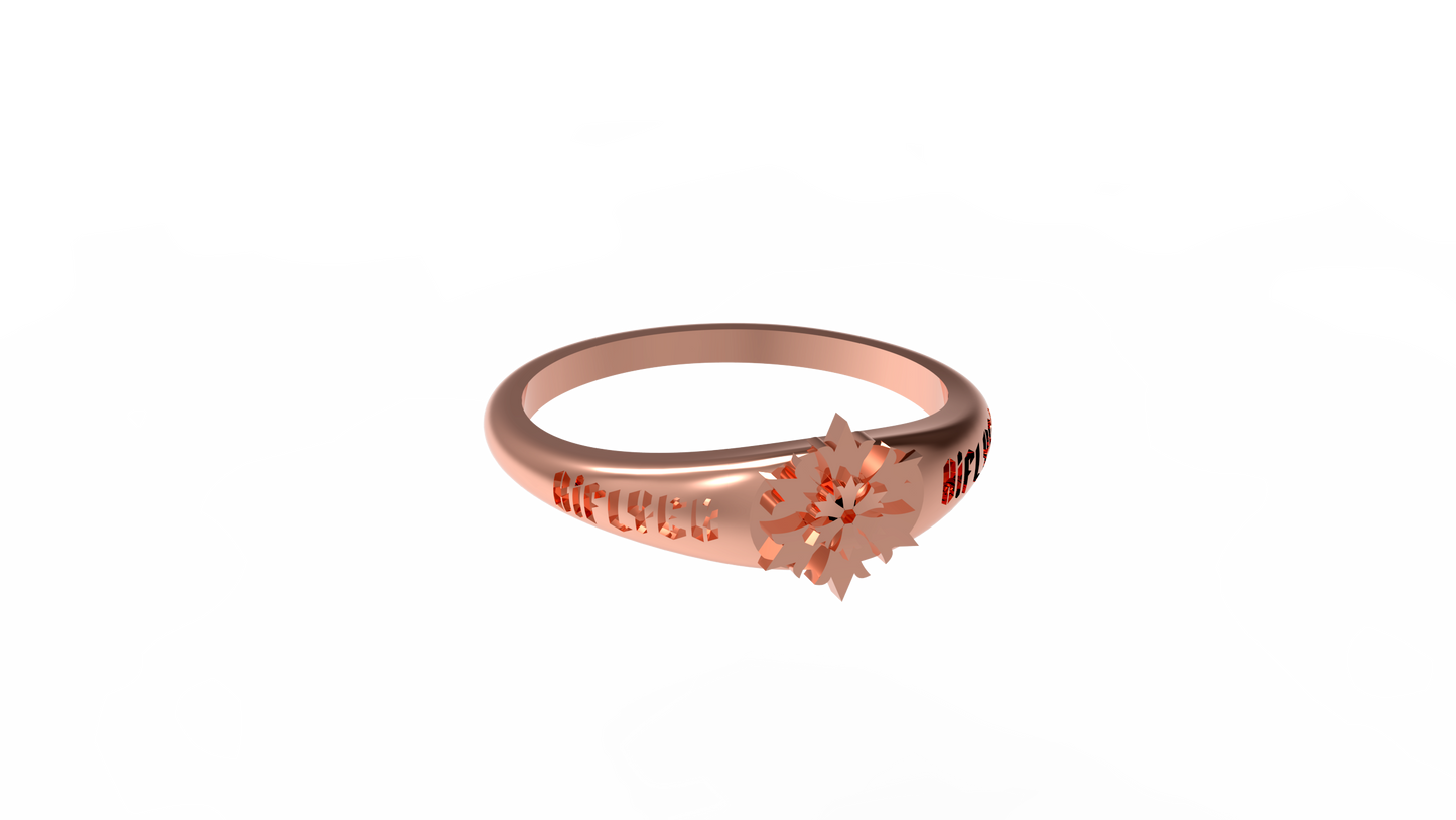 Flakes of life Gothic Ring