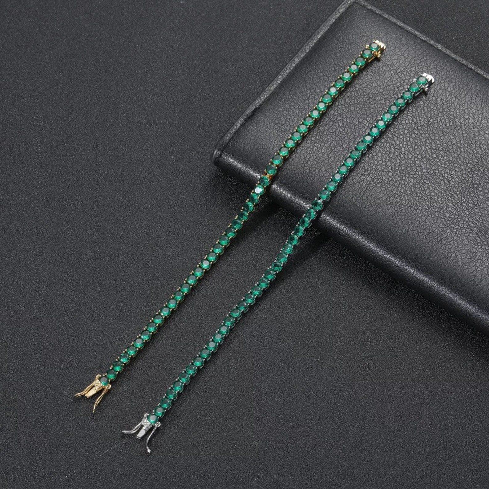 Lush Green Tennis Bracelet 4MM