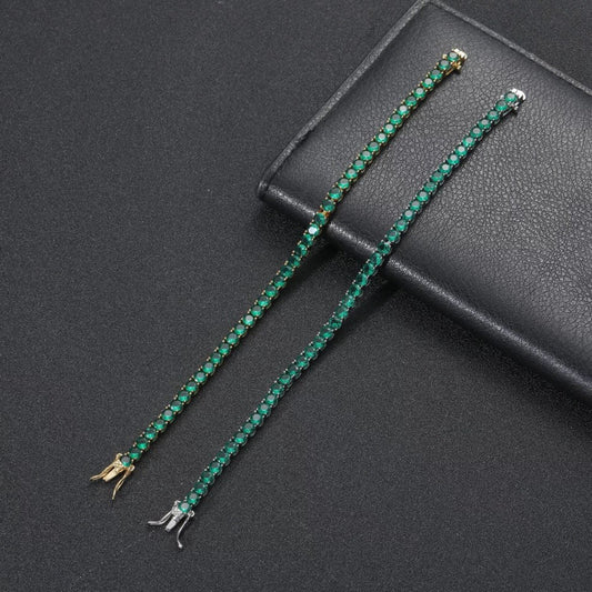 Lush Green Tennis Bracelet 4MM