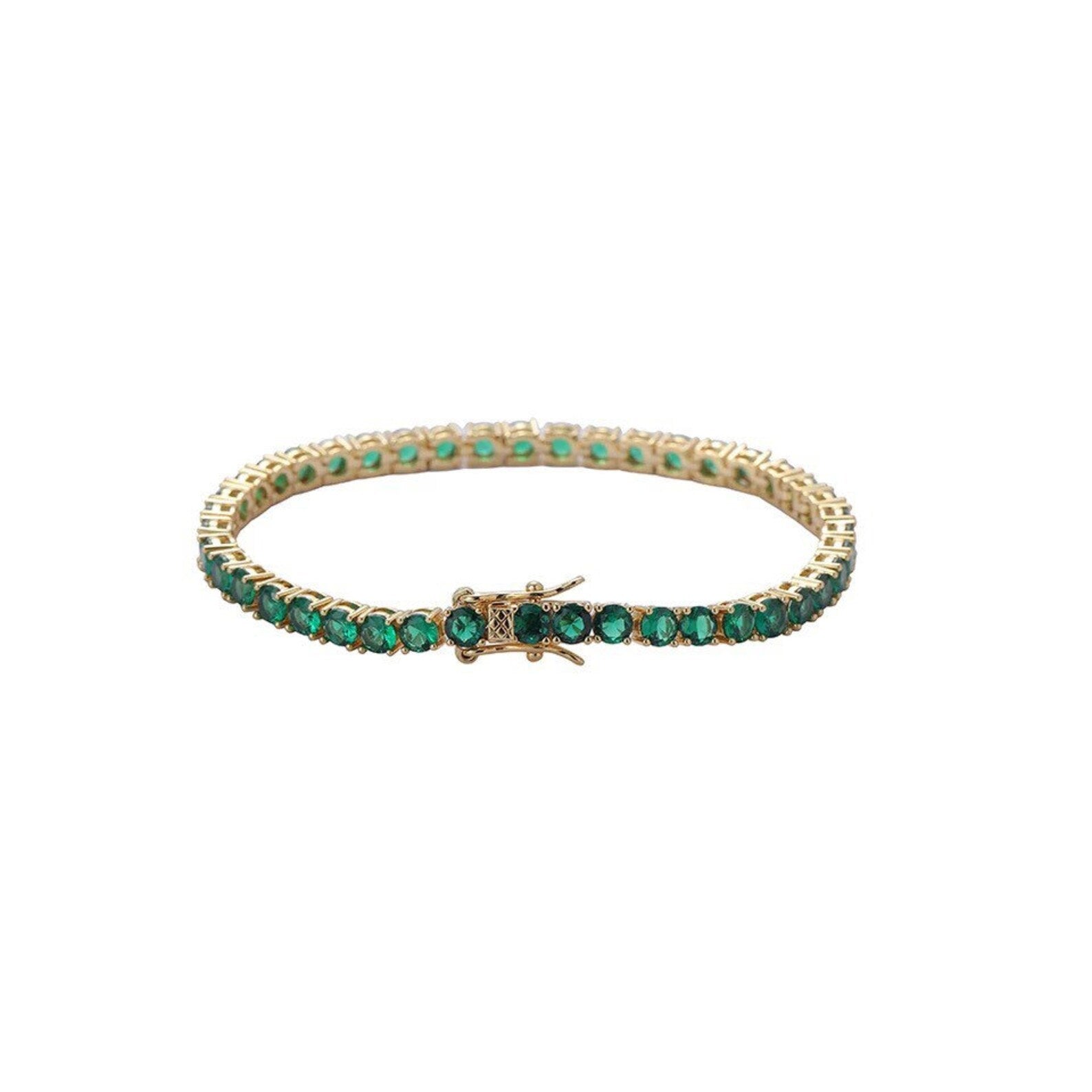 Lush Green Tennis Bracelet 4MM