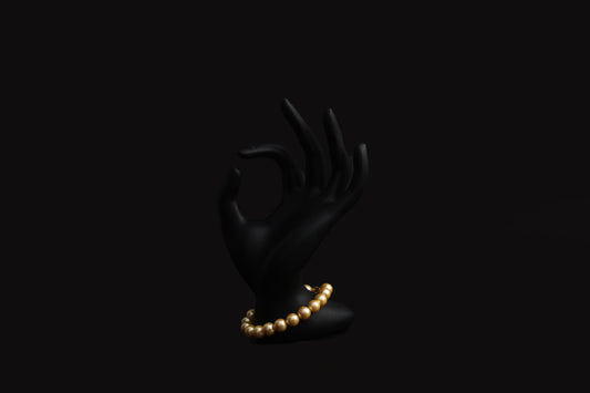 Golden Pearl Bracelet -Vegan