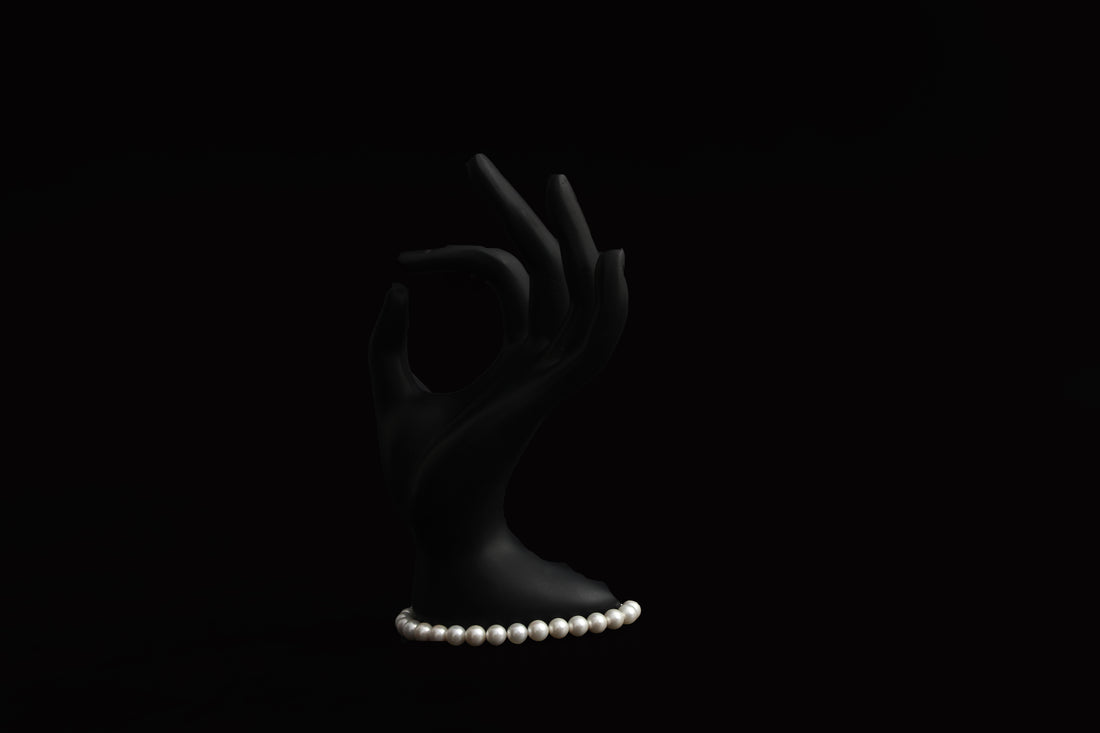 White Pearl Bracelet -VEGAN