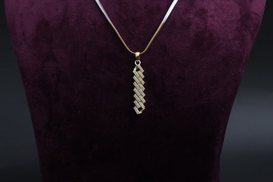 Iced Out Raised Cuban Pendant