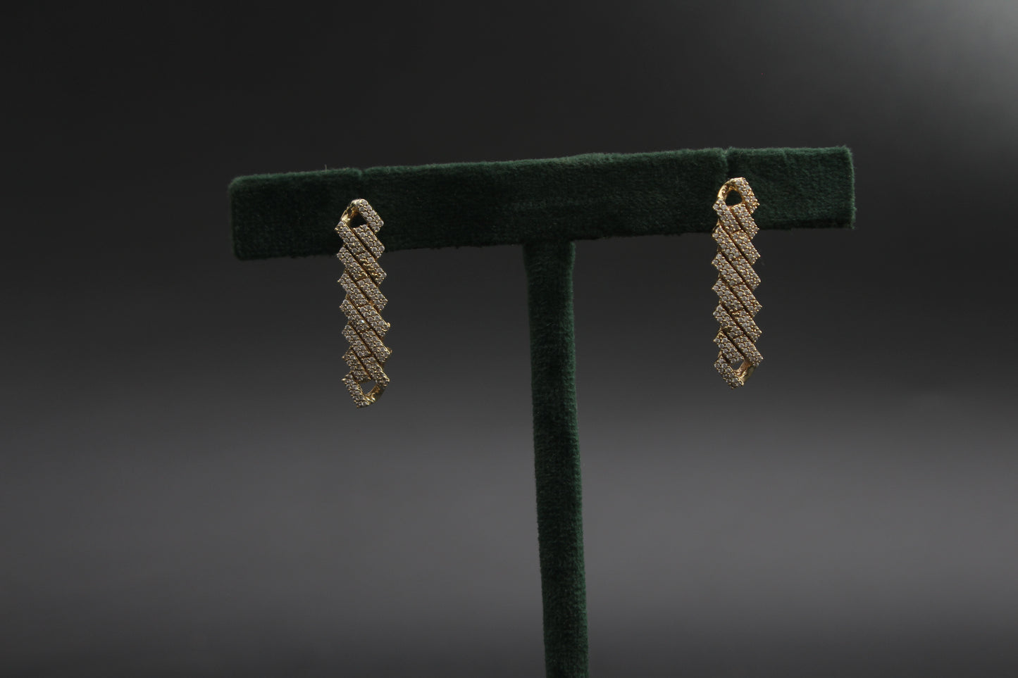 Iced Out Raised Cuban Earrings