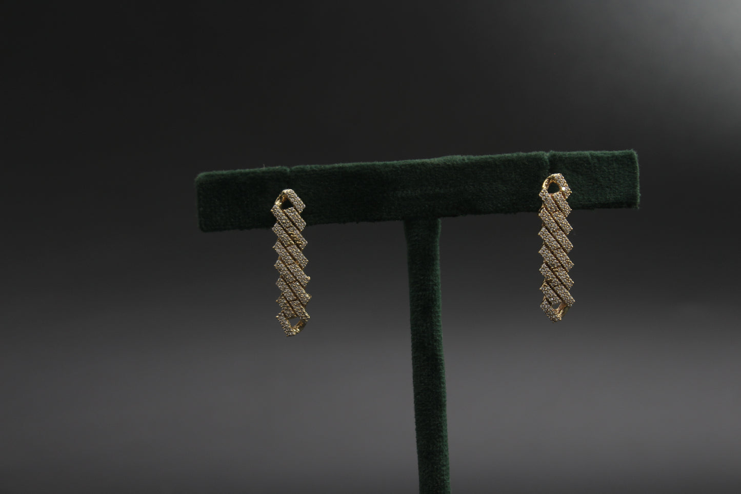 Iced Out Raised Cuban Earrings