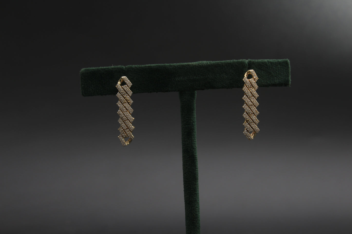 Iced Out Raised Cuban Earrings