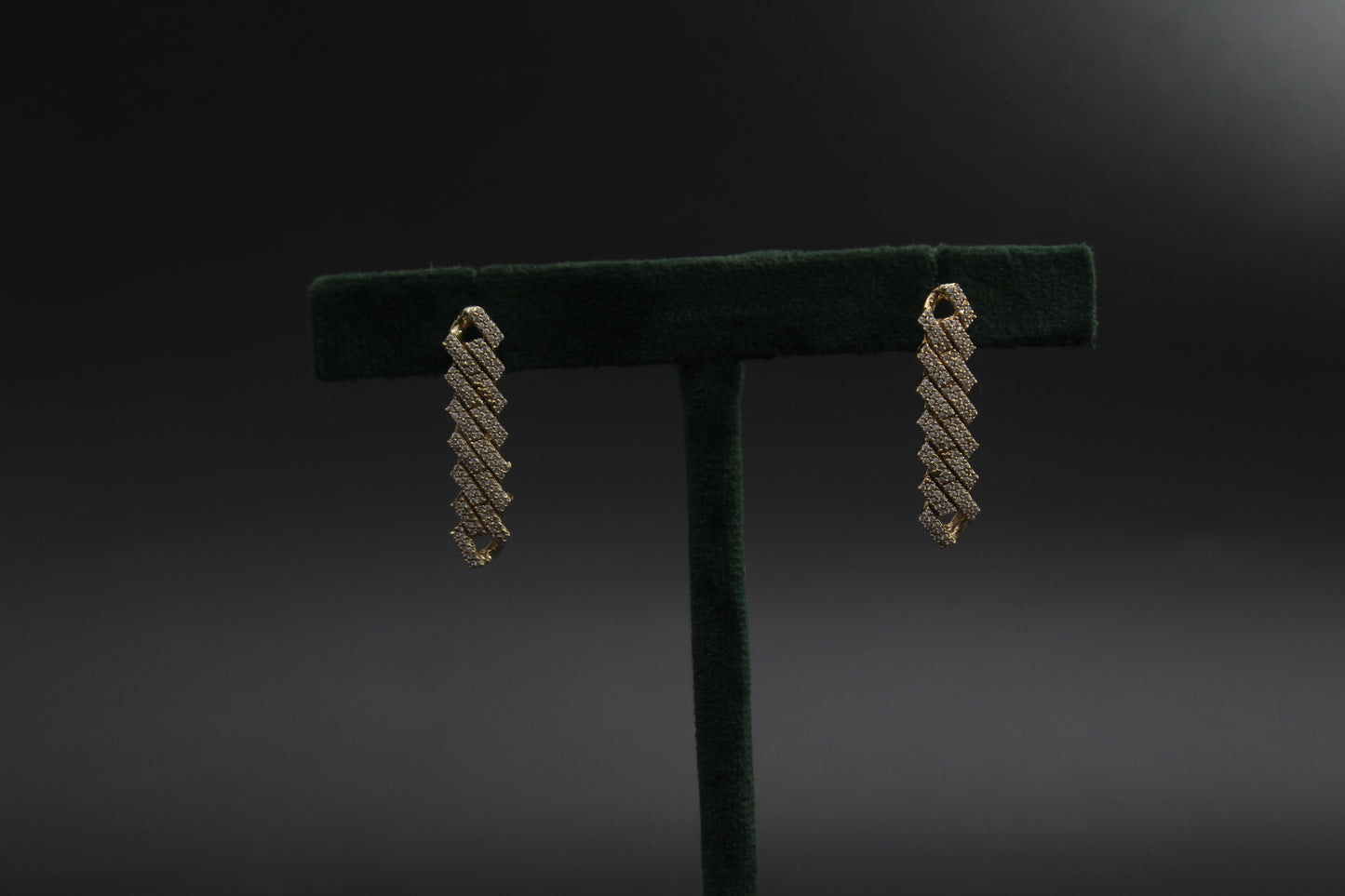 Iced Out Raised Cuban Earrings