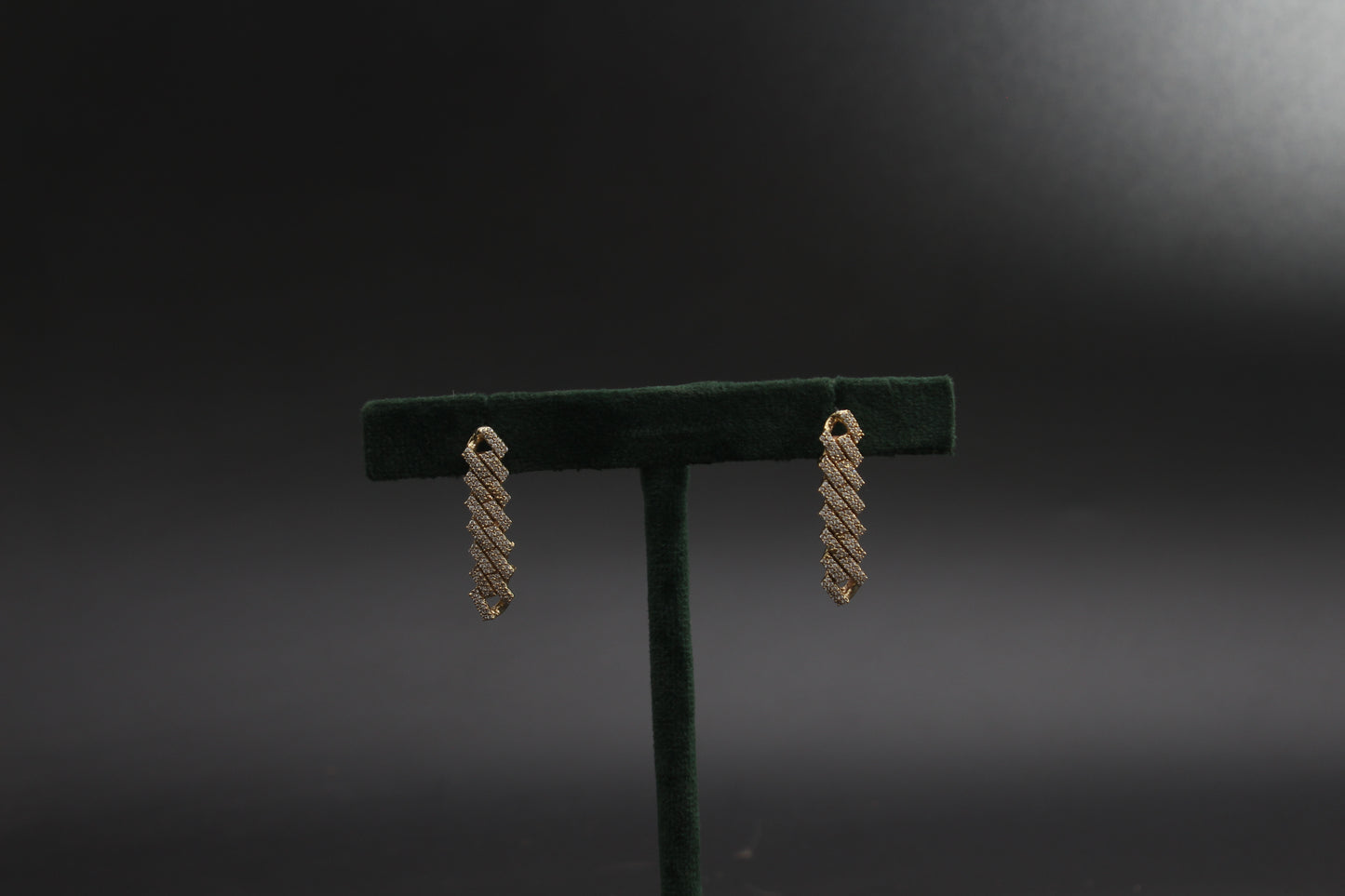 Iced Out Raised Cuban Earrings