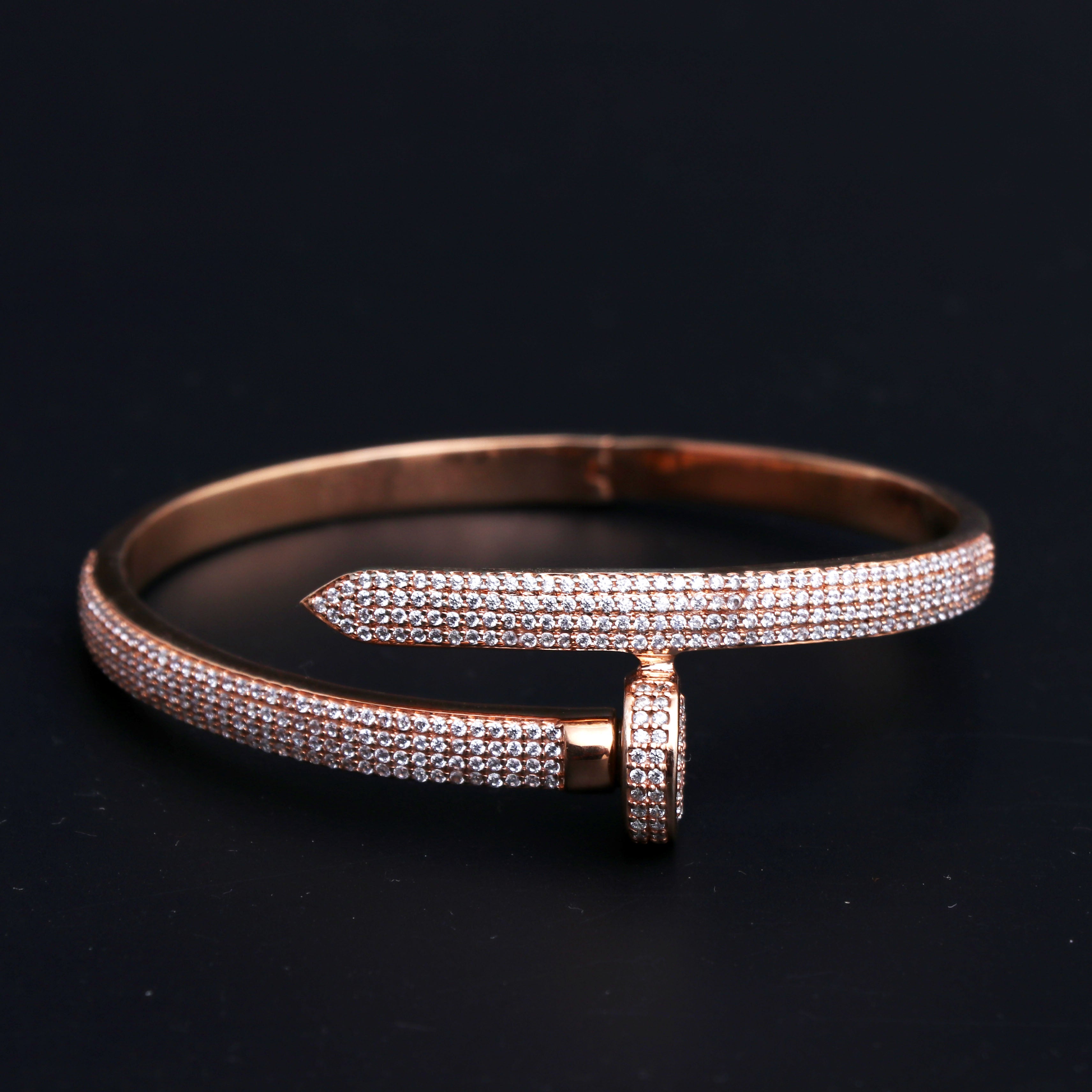 Iced Out Nail Bracelet