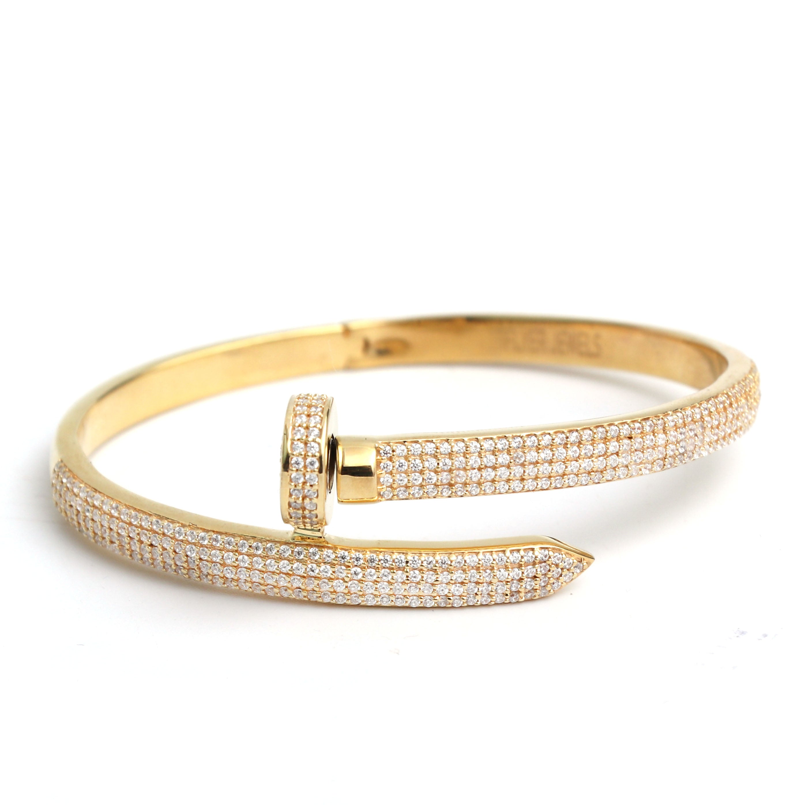 Cartier Juste Un Clou Yellow Gold Nail Bracelet Size 18 | Nail bracelet,  Bracelet sizes, Gold nails
