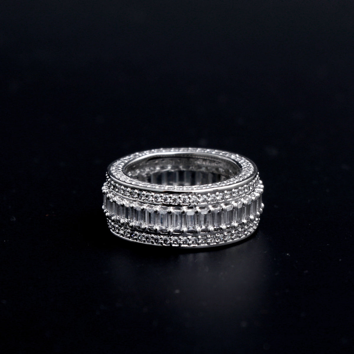 Iced Out 5 Layer Championship Ring