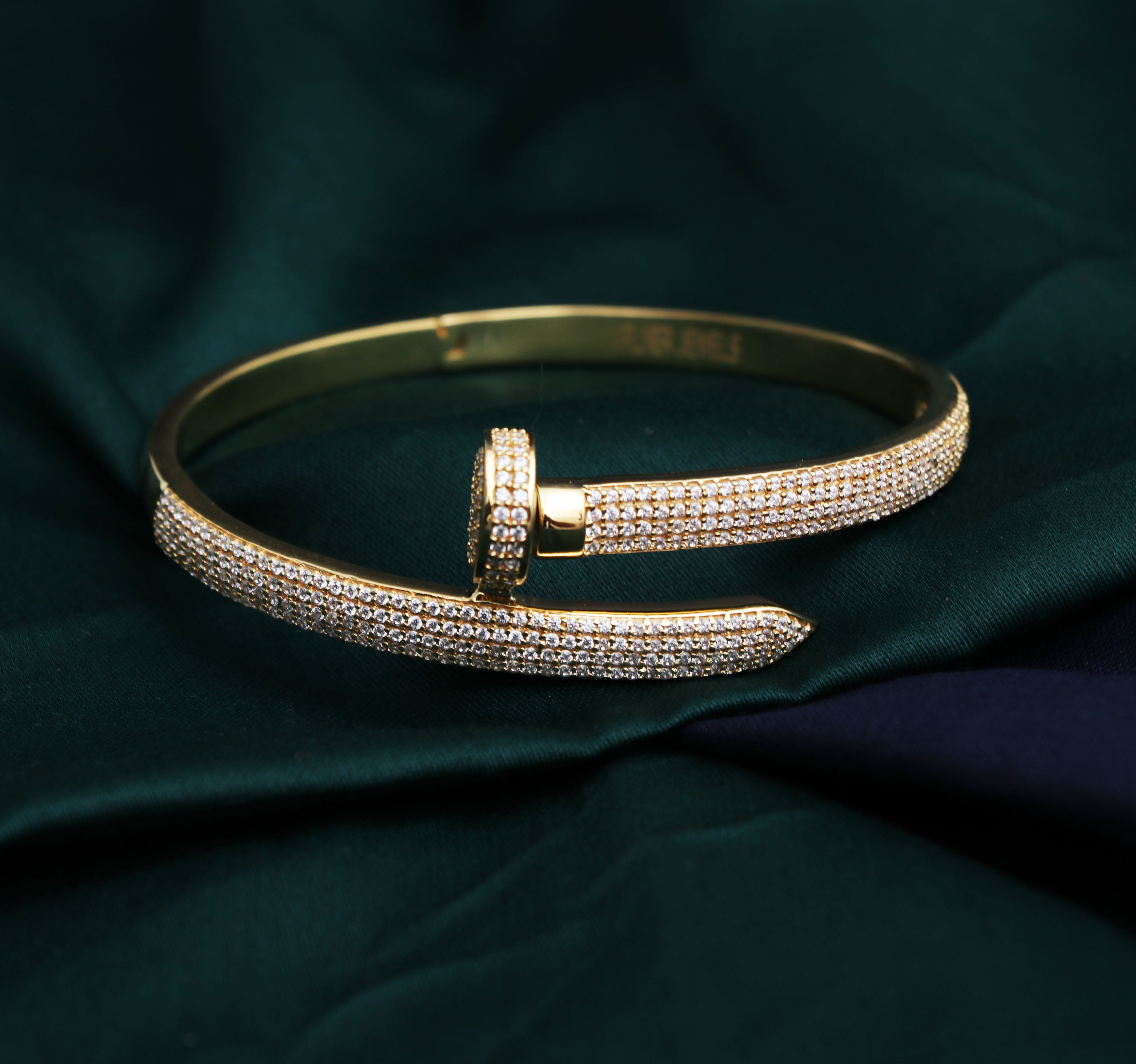 Iced Out Nail Bracelet
