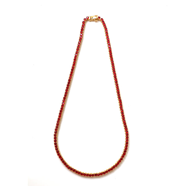 Red Ice Tennis Chain