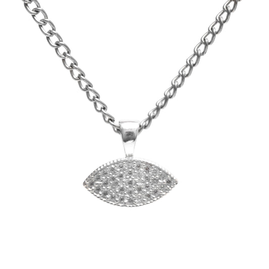 Dainty Iced Out Evil Eye Pendant - For Her