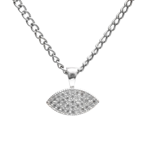 Dainty Iced Out Evil Eye Pendant - For Her
