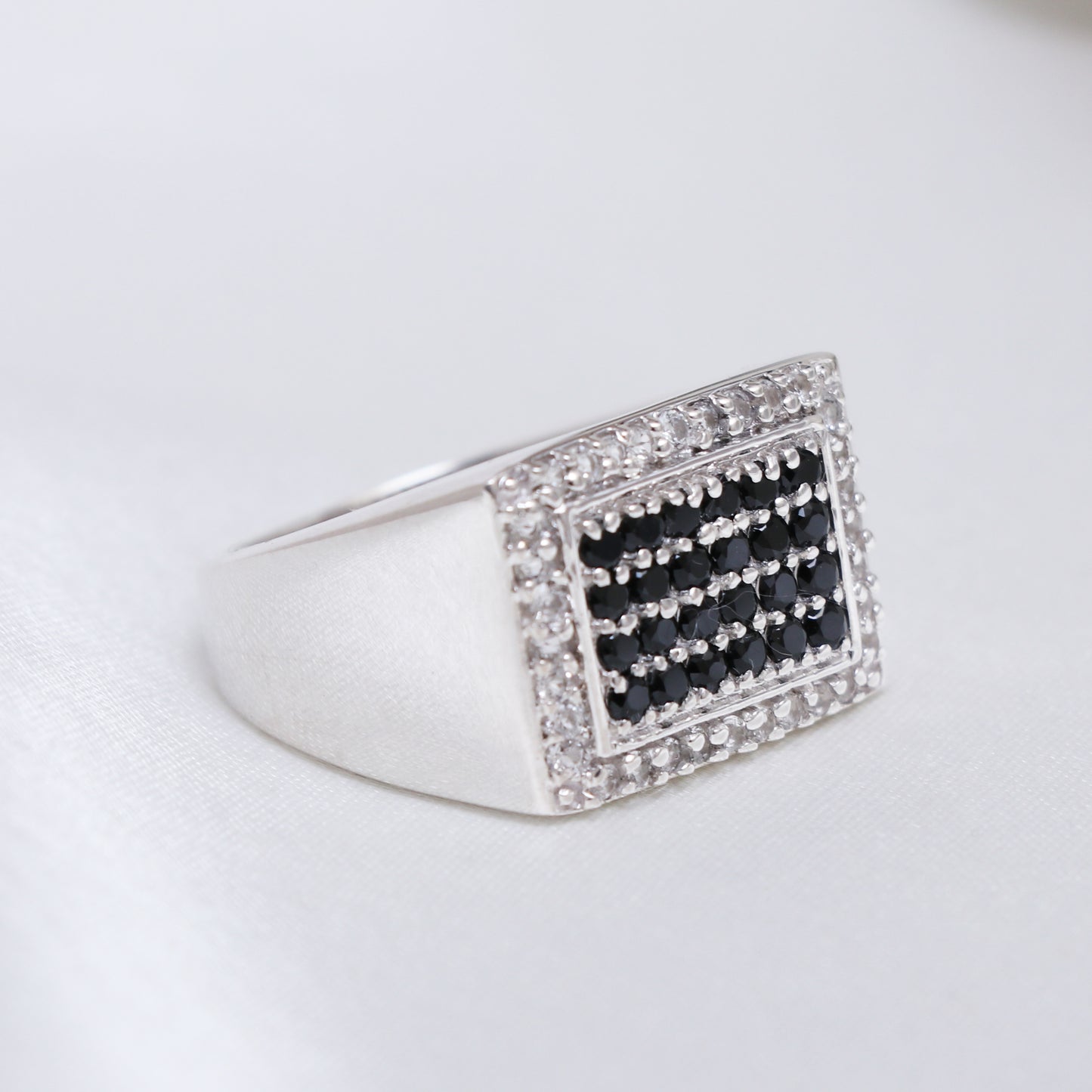 Iced Out B&W Ring Jewelry