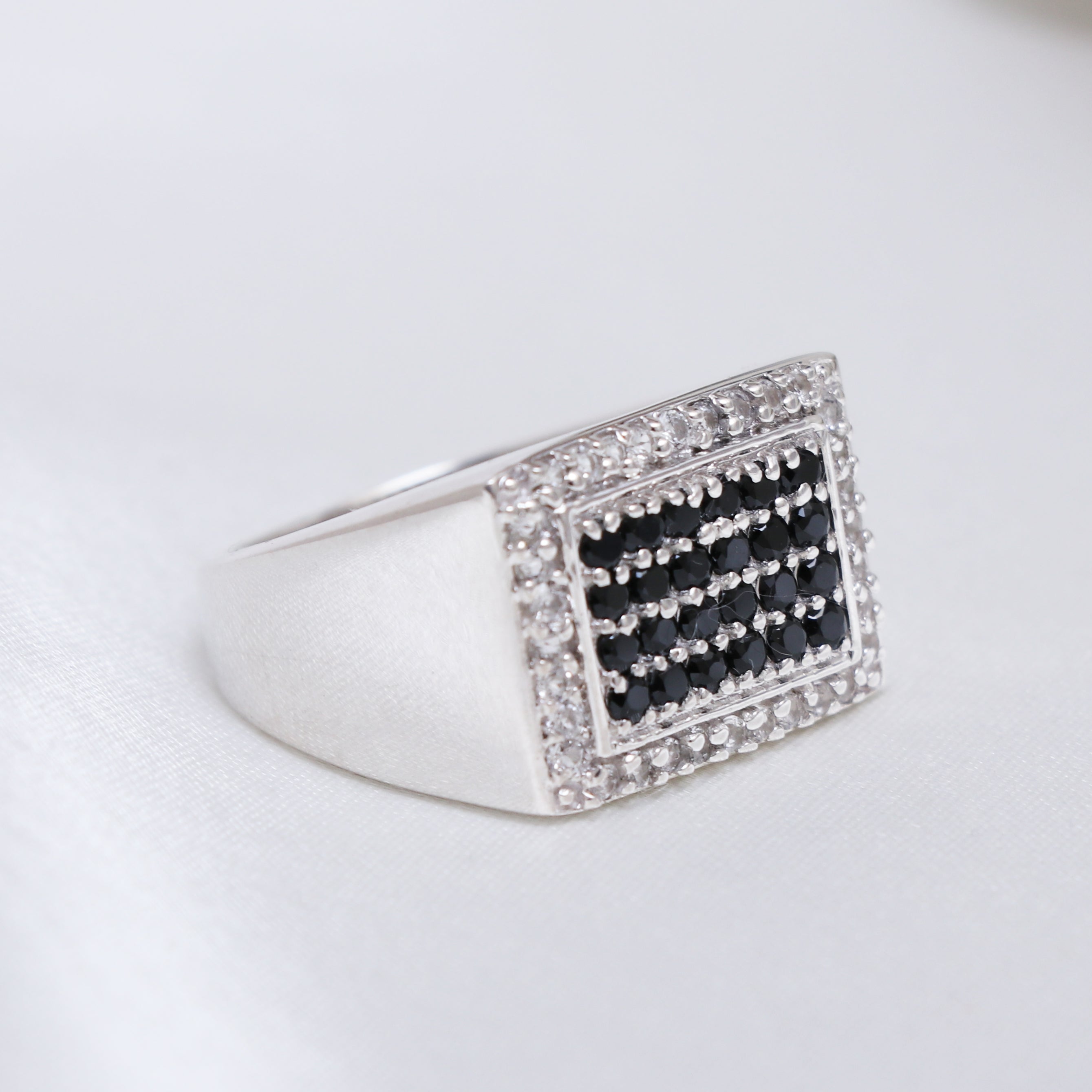 Iced Out B&W Ring Jewelry