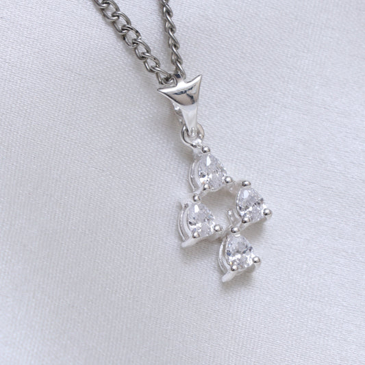White Gemstone Designer Pendant For Women