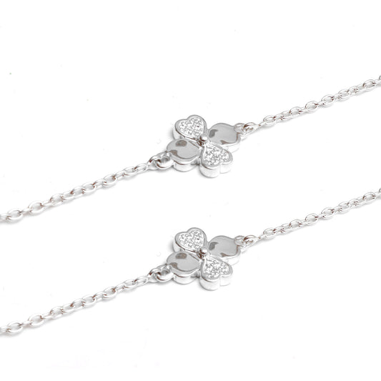 Little Flowers Iced Out Necklace