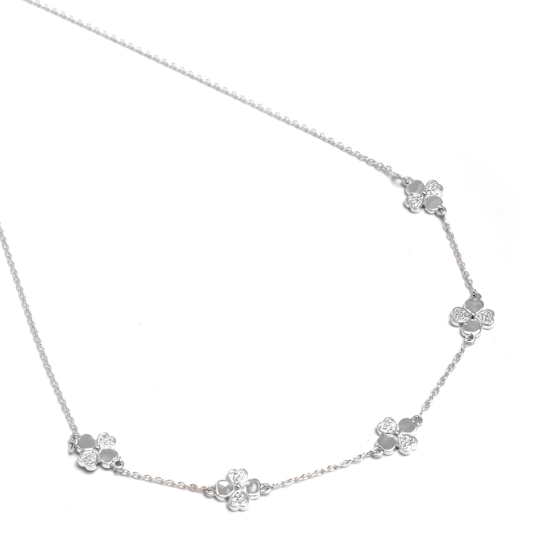 Little Flowers Iced Out Necklace