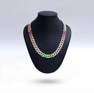 Crazy Colour Cuban Chain - (Glow in the dark)