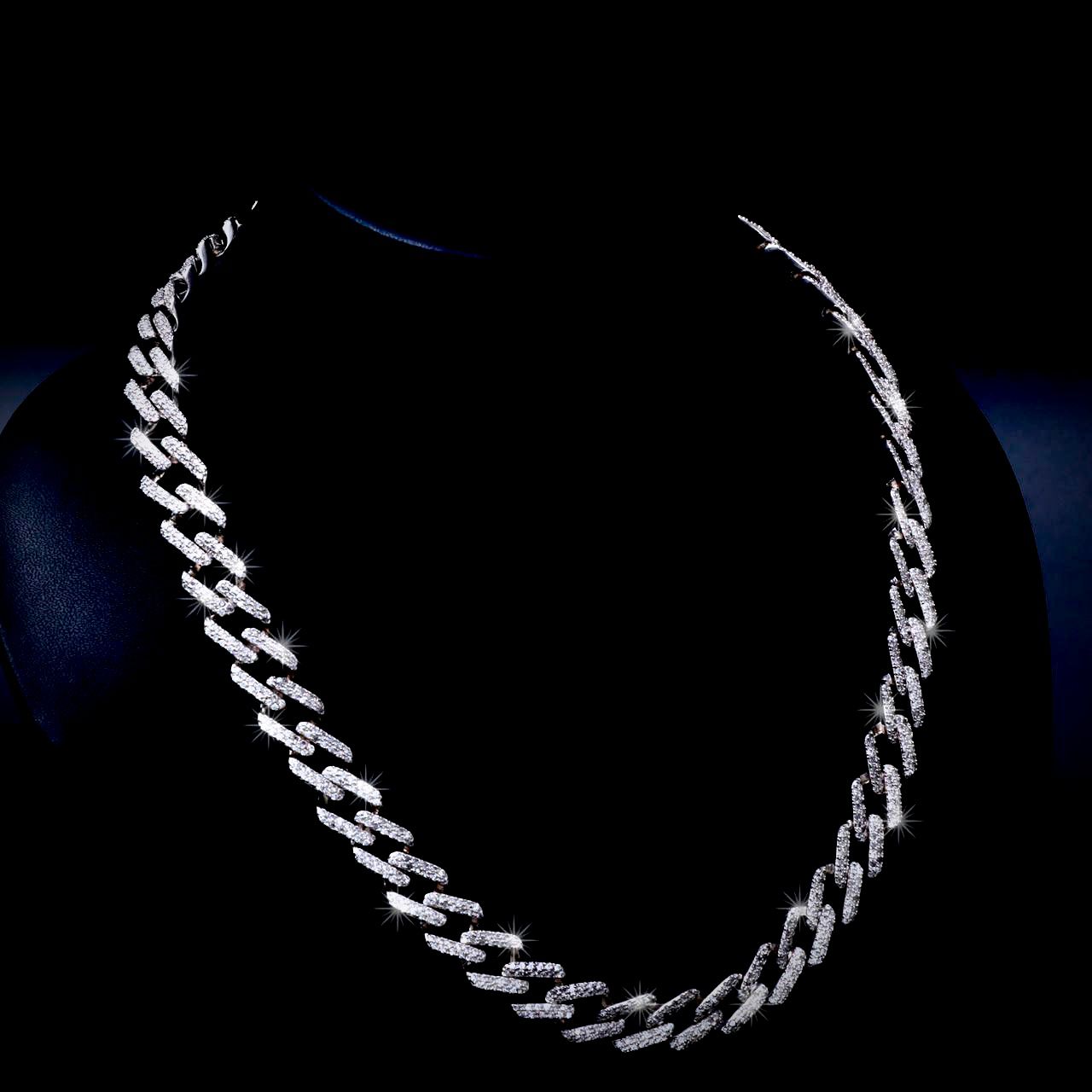Raised Iced Out Cuban Chain (14mm)