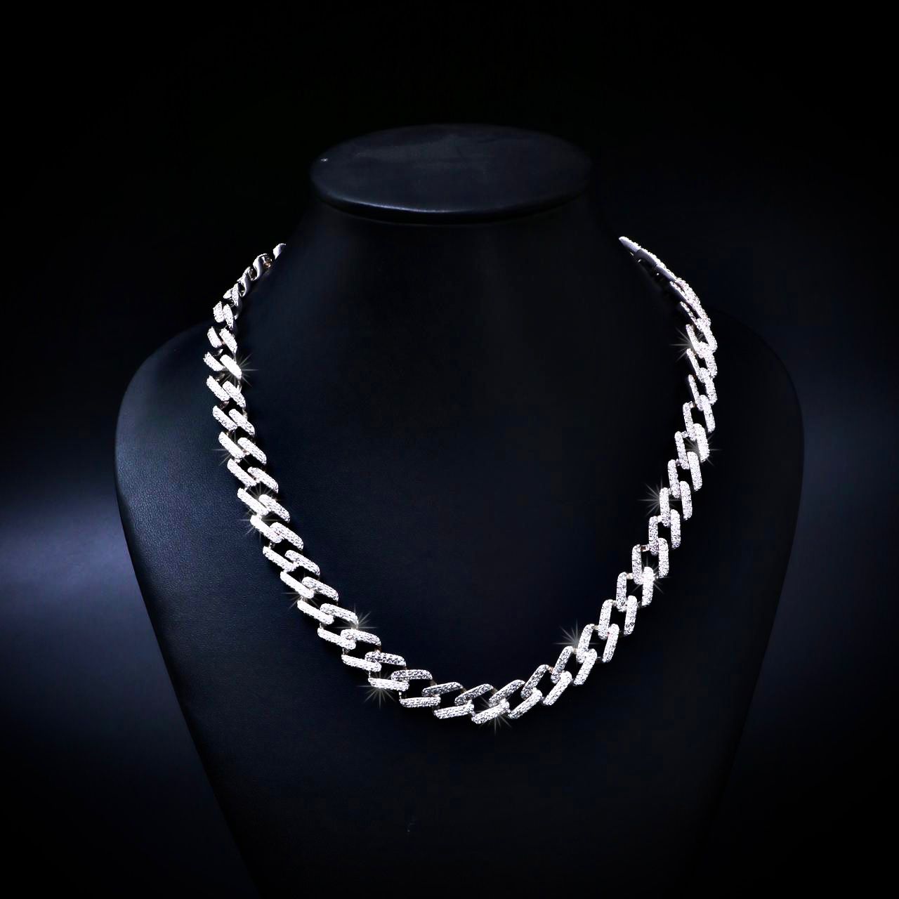Raised Iced Out Cuban Chain (14mm)