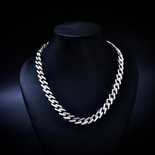 Raised Iced Out Cuban Chain (14mm)