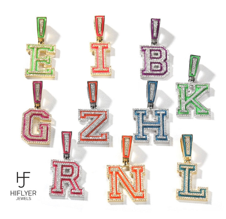 Iced Out Initials - Glow in the dark
