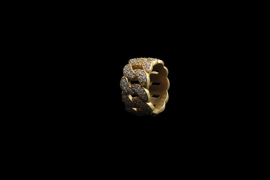 Iced Out Cuban Ring