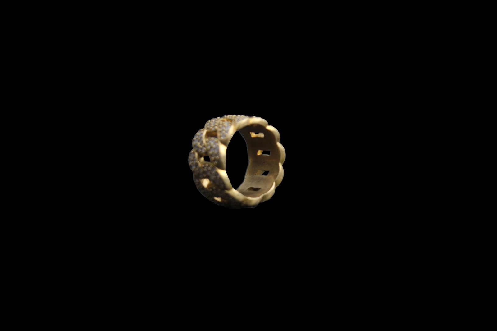 Iced Out Cuban Ring