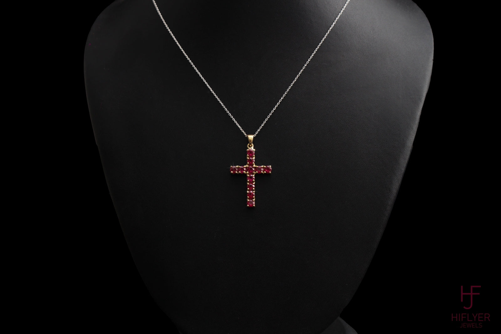 925 Sterling Sliver Memorial Cross with Blue Glow Pendant – Cotton Street  Art Company