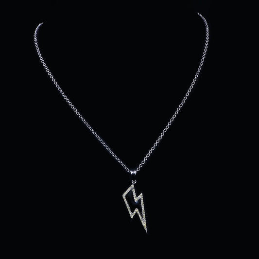Black Adam Bolt Pendant (Comes with a complimentary Silver Chain)